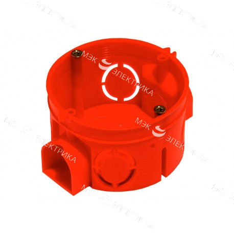 Кор.устан. с/пров. D68х42 (IP-20) красн. для кирпичный стен