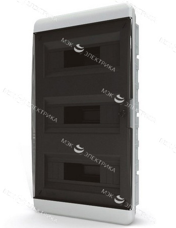 Бокс встраиваемый IP-40 36 модулей проз/черный BVK 40-36-1