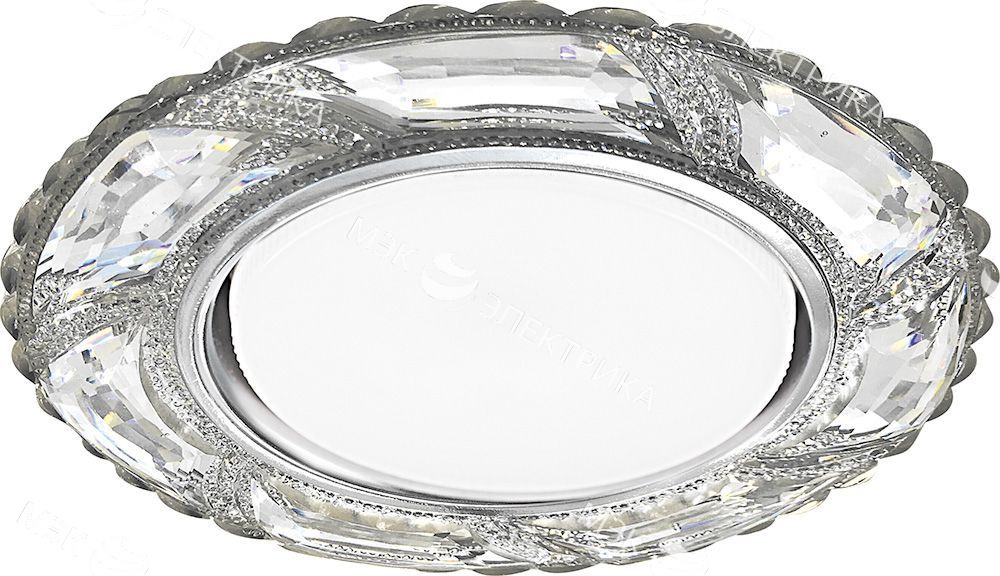 CD4031 20LED*2835 SMD 4000K, 15 GX53, без лампы, прозрачный, хром