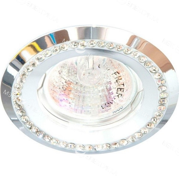 Светильник потолочный MR16 MAX50W 12V G5.3, прозрачный, белый, DL104-C