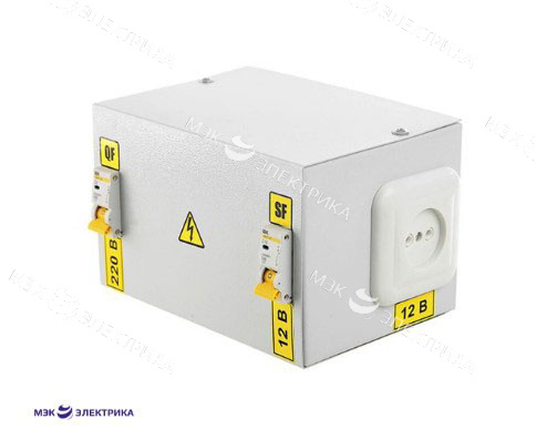 Ящик с понижающим трансформатором ЯТП - 0,25 220/36 IP31(2 авт) (225x150x125)