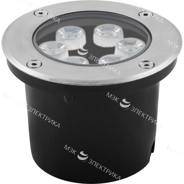 Светильник SP4112 6Вт IP67 120хH90мм RGB 6LED внутр. d90мм тротуарный FERON 32017