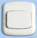 Кнопка звонка белая АБС(М)