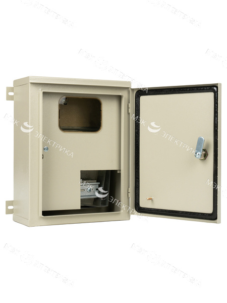 Щит учета ЩУ-1/1-С (310х240х120) IP65 (под один счетчик однофазный) (с креплением на столб)