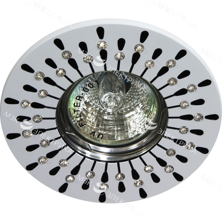 Светильник потолочный MR16 MAX50W 12V G5.3, прозрачный, белый, DL101R