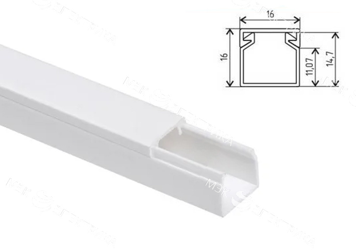 Кабель-канал 16х16 "Лигран" L-2м. Т (140м)