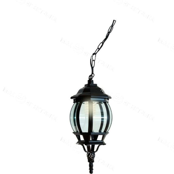 Светильник 8105/PL8105 100Вт E27 230В садово-парковый на цепочке черн. FERON 11104