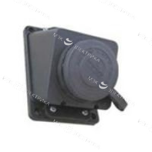 Розетка настенная угловая с крышкой 3Р+Е 32 А 380-415В