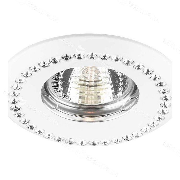 Светильник потолочный MR16 MAX50W 12V G5.3, прозрачный, белый, DL103-C