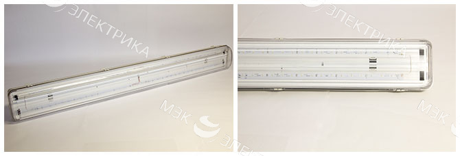 Светильник светодиодный EXP-1200L 5000K IP-65 прозрачный рассеиватель, Россия