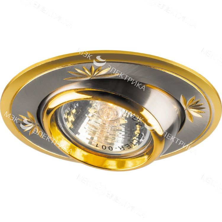 Светильник потолочный, MR16 G5.3 титан-золото, DL248 Feron