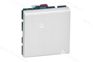 Переключатель 2 мод. 10АХ Белый Legrand Mosaic(77011)