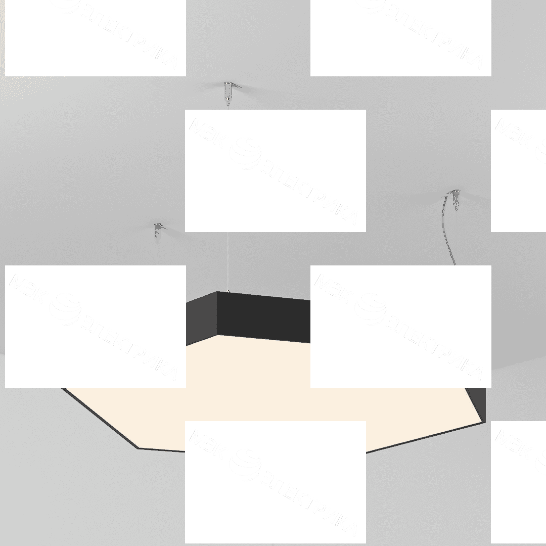 Светильник POLYGON HEXAGON h100 (Сторона 320мм)х6 LED 57W