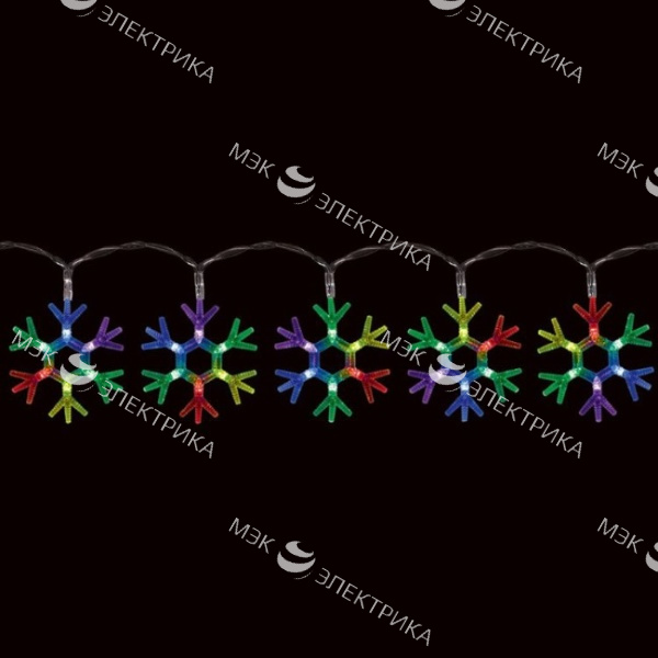 Гирлянда "Ледяные снежинки", CL58