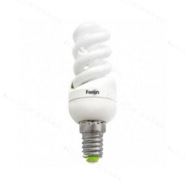 Лампа энергосберегающая E14 15W 2700К спираль ELT19 Feron