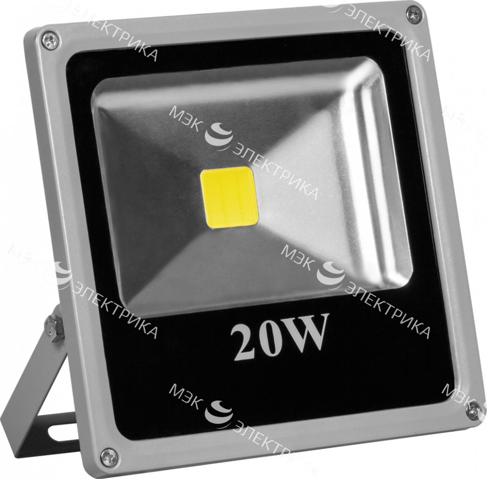 Прожектор светодиодный 20W LL-272 квадрат 1LED 1600Lm/230W/6400K/IP65 Feron
