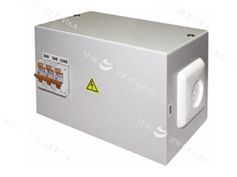 Ящик с понижающим трансформатором ЯТП - 0,25 380/24 IP31 (2 авт) (225x150x125)
