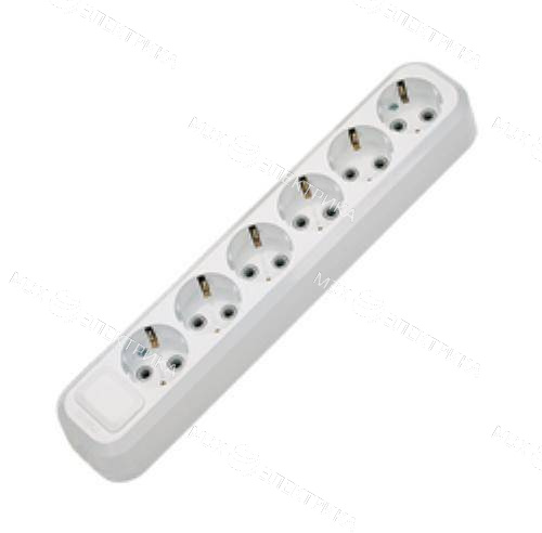 Колодка 6 гнезд c\з (T)