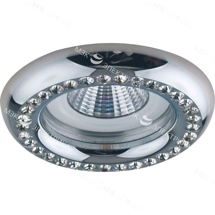 Светильник потолочный MR16 MAX50W 12V G5.3, прозрачный, хром, DL113-C