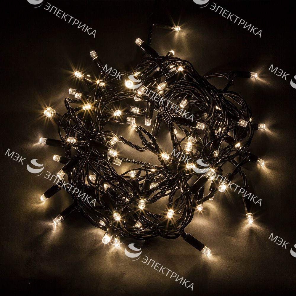 CL43 Гирлянда линейная, 200 LED 2700К, 20 м +1.5м черный шнур