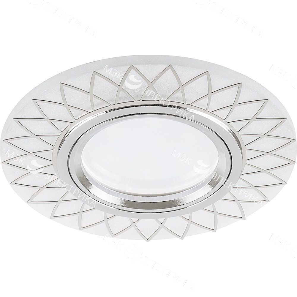 CD992 15LED*2835SMD 4000K, MR16 50W G5.3, матовый белый, хром