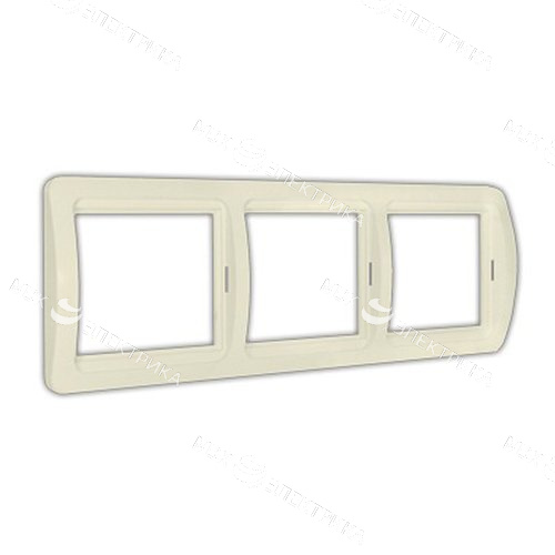 Рамка горизонтальная 3-х м. белая "ВАЛЕРИ"