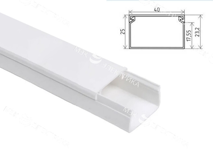 Кабель-канал КЭ 40х25 "Лигран" L-2 м Т (32м)
