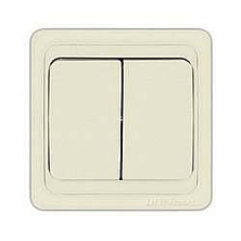 Выключатель 2. с/п слоновая кость "ВАЛЕРИ"