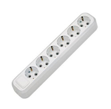 Колодка 6 гнезд c\з (T)