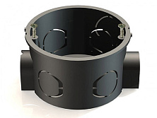 Кор.устан. с/пров. D68х42 (IP-20) черн. для кирпичный стен